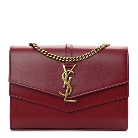 SAINT LAURENT Smooth Calfskin Monogram Sulpice 